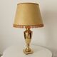 Art deco living room lamp in golden brass from the 1950s