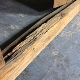 Old wooden door with its frame