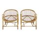 Pair of rattan armchairs, France 1960s