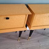 Set of 2 vintage bedside tables