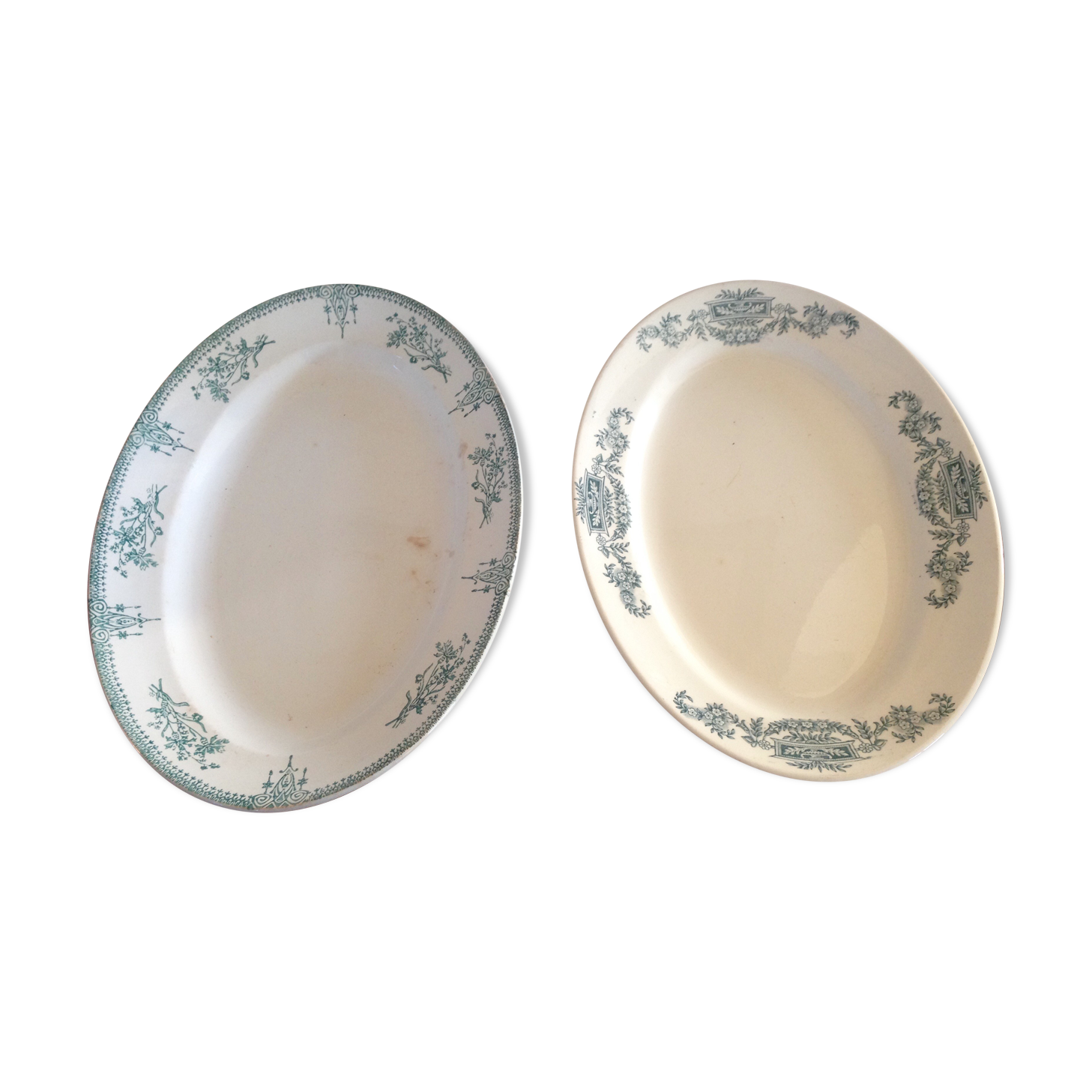 Two flat ovals land of iron