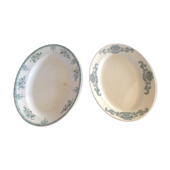 Two flat ovals land of iron