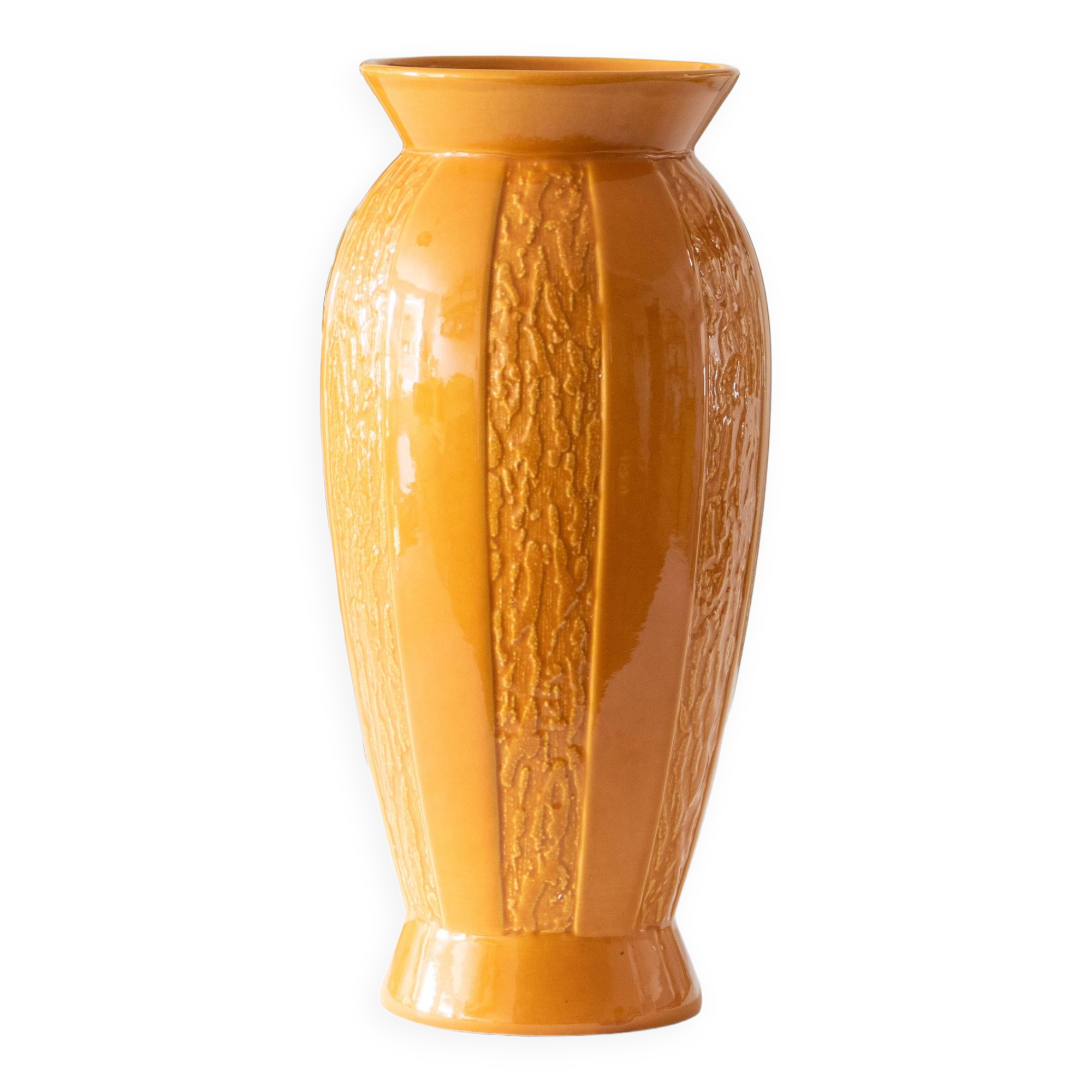 Large Scheurich Germany fat lava vase circa 1950