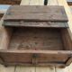 Carved wooden wedding chest