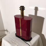 Red resin lamp, 1970s