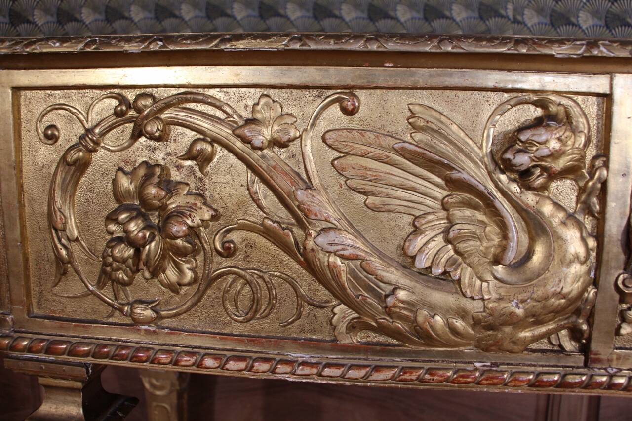 Jardinière en bois doré xixeme