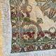 Nappe en soie d’Alger époque début XXe motifs floraux rehaussés de fils dorés, fait main