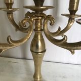 Ancient gilded bronze candlestick