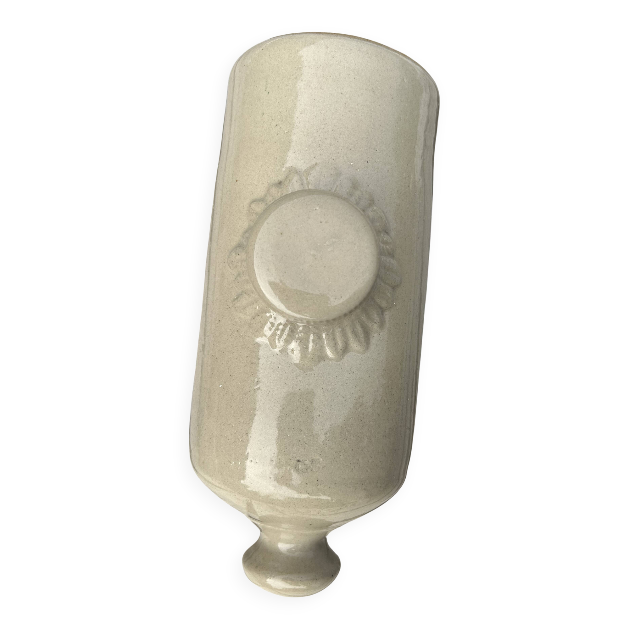 Enamelled terracotta hot water bottle