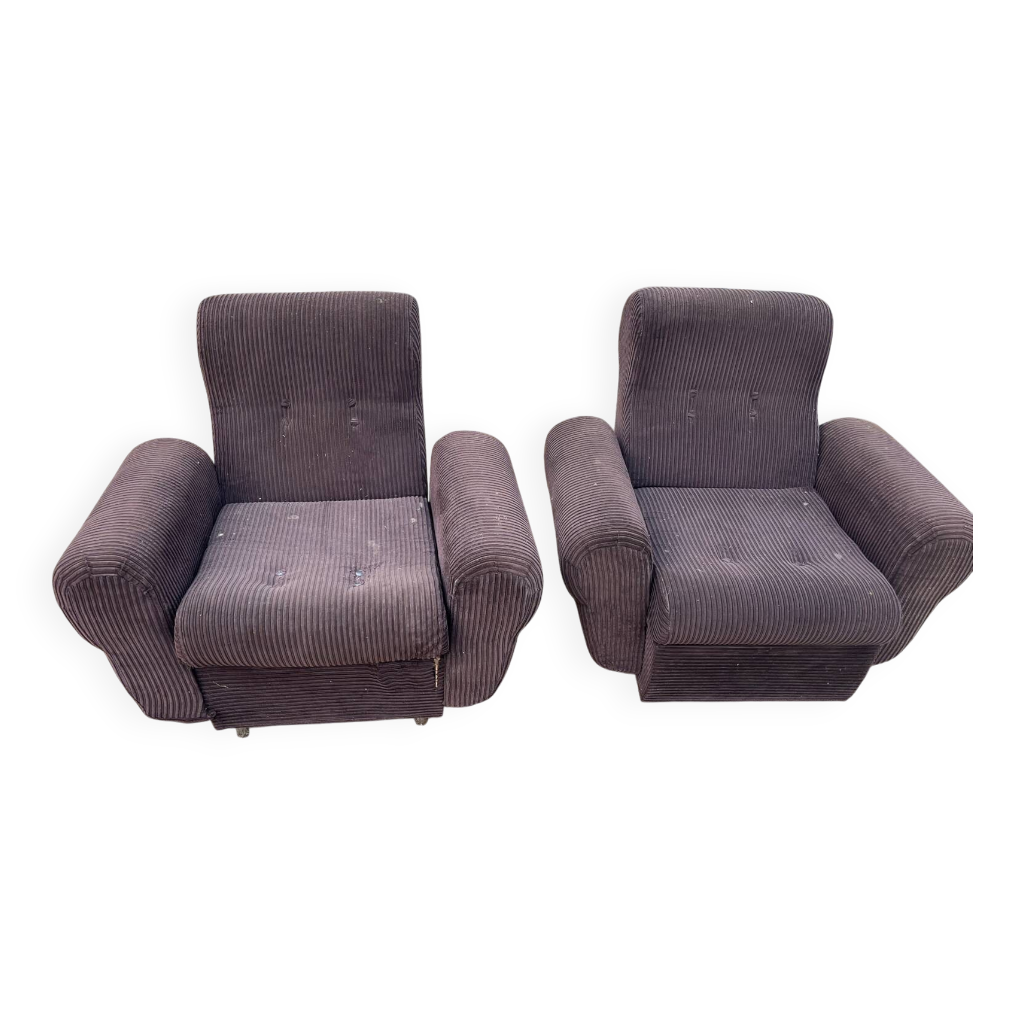 Fauteuils velours