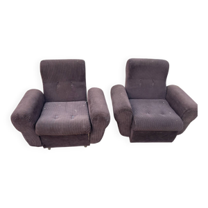 Fauteuils velours