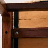 Mid-Century Bentwood Chair Set in Stained Beech with Wool Upholstery