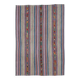 Vintage Turkish Oushak Handmade Wool Cotton Pink Kilim Area Rug 173x243