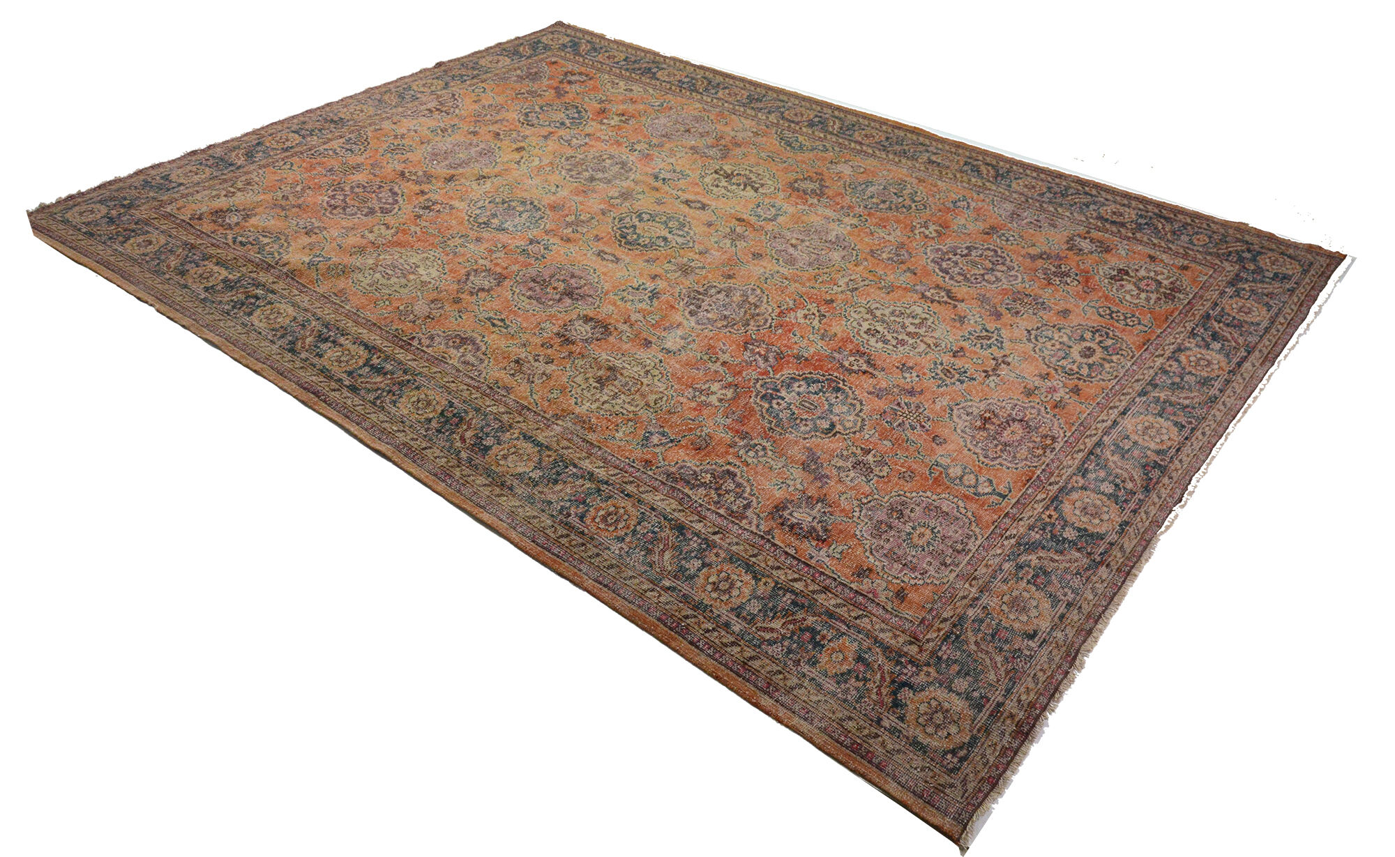 Anatolian handmade vintage rug 364 cm x 268 cm