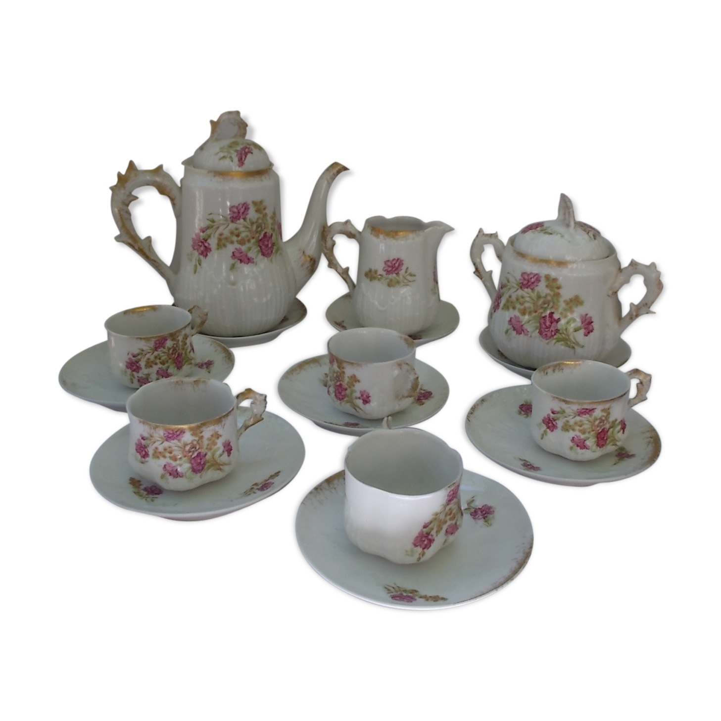 Porcelain coffee or tea service