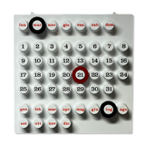 Wall Calendar Ring a date, Giorgio Della Beffa, Euroway, perpetual calendar