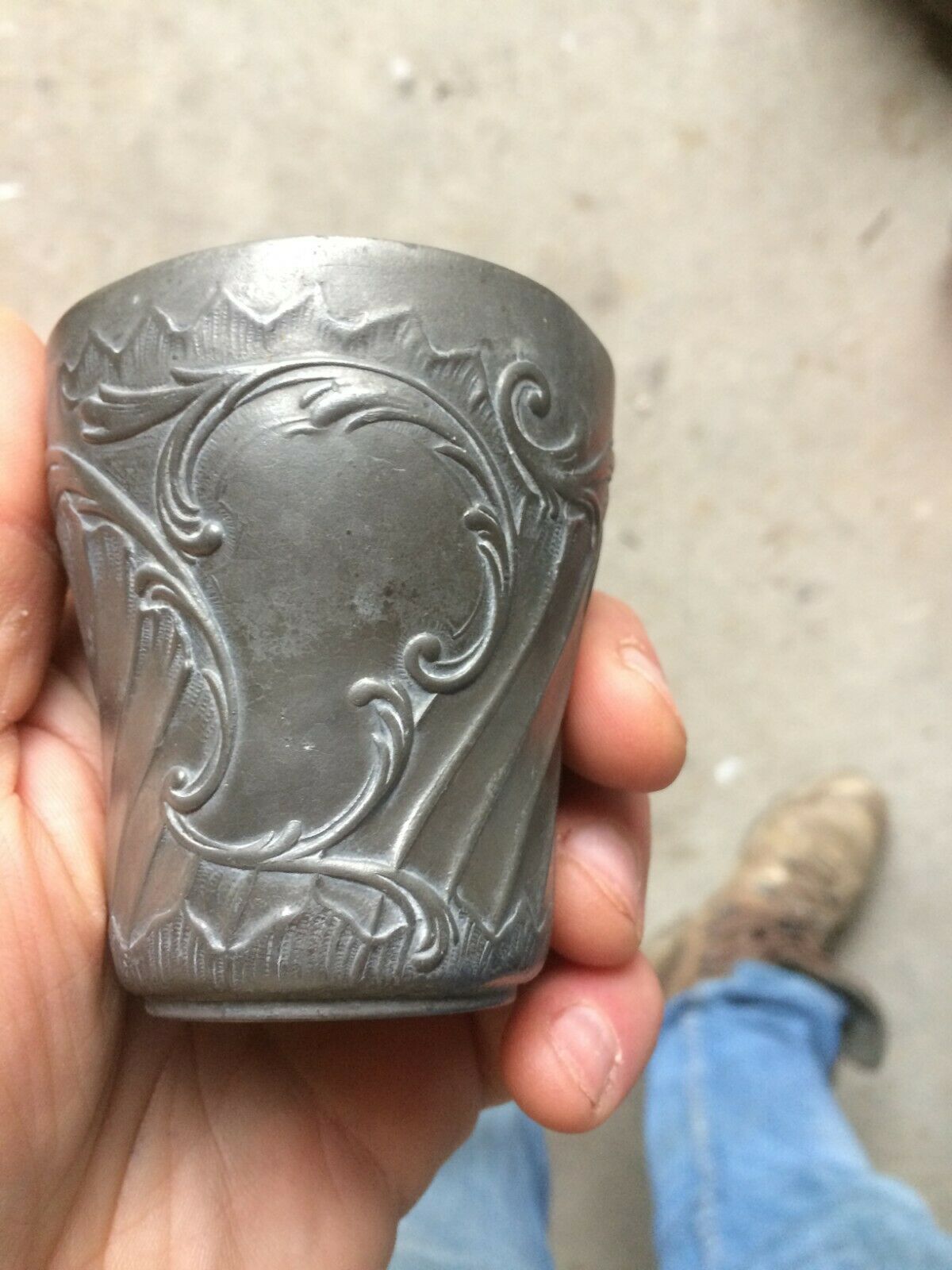 Pair of tin timbale circa 1900