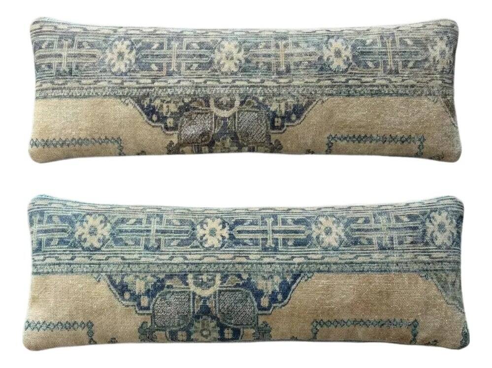 Set of 2 vintage Turkish cushion covers 41x119 cm