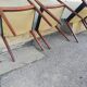 6 chaises scandinaves en skai noir