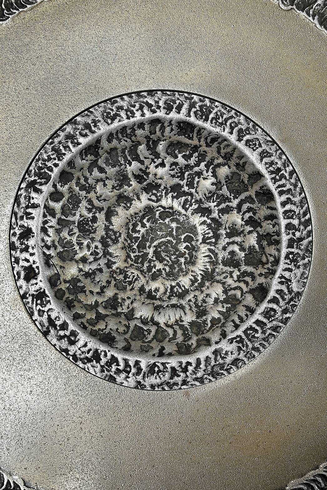 Table d'appoint Marc D'haenens Sculpture Brutaliste, Belgique 1970's
