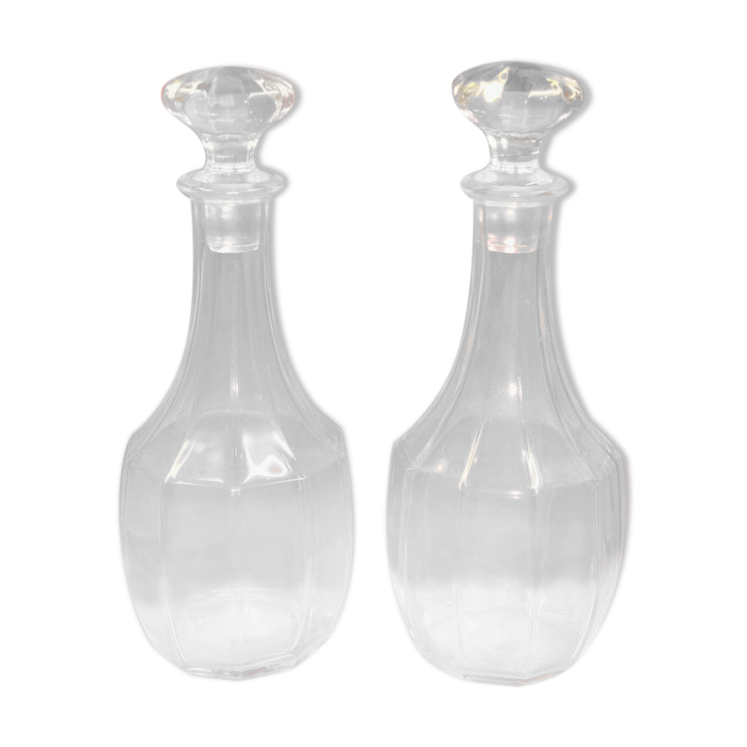 Old glass carafes