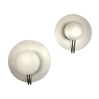 Deux appliques Vega de Cesaro & Amico édition Tre Ci Luce circa 1980