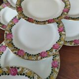 11 assiettes à dessert Raynaud vintage