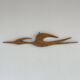 Vintage Teak Wood Wall Bird, 1960s