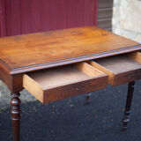 Table or desk Louis Philippe with two drawers
