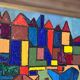Mid Century Swedish Oil on Panel –  Harbour scene by Tommy Hallberg