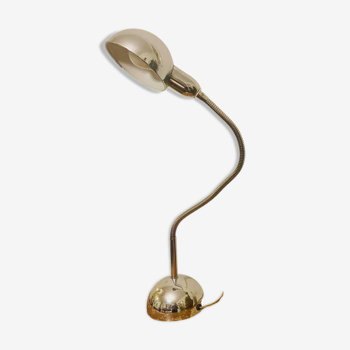 Lampe de bureau en métal chromé années 70