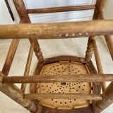 Old wooden bar stool