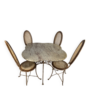 Ensemble table + 4 chaises