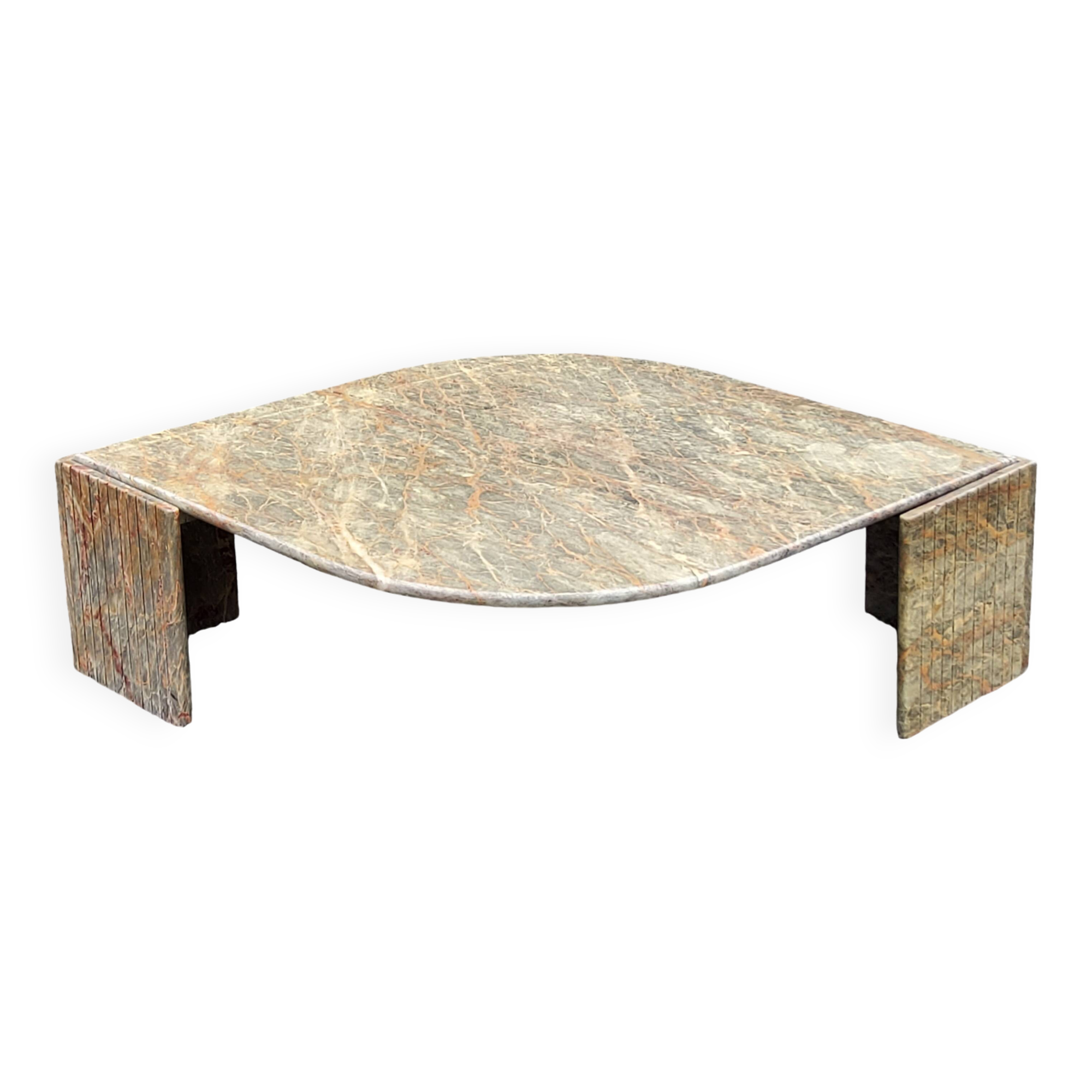 70s designer marble coffee table