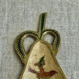 Enamelled brass pear cup
