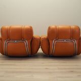 Set of orange armchairs, Space Age design, 1960s, production: Italy