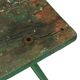 Établi industriel vert unique en bois et métal, 160 cm