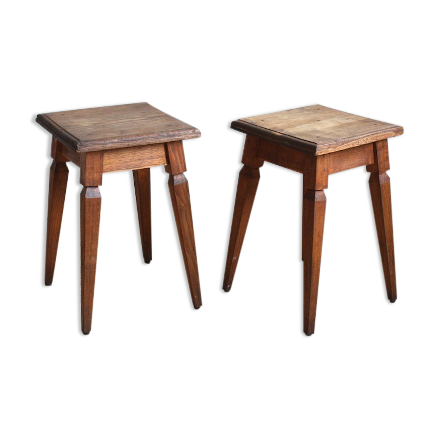 Vintage wooden nightstand stool