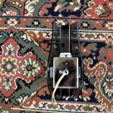 Black Veca wall lamp, cut Murano glass, Italy, 1970