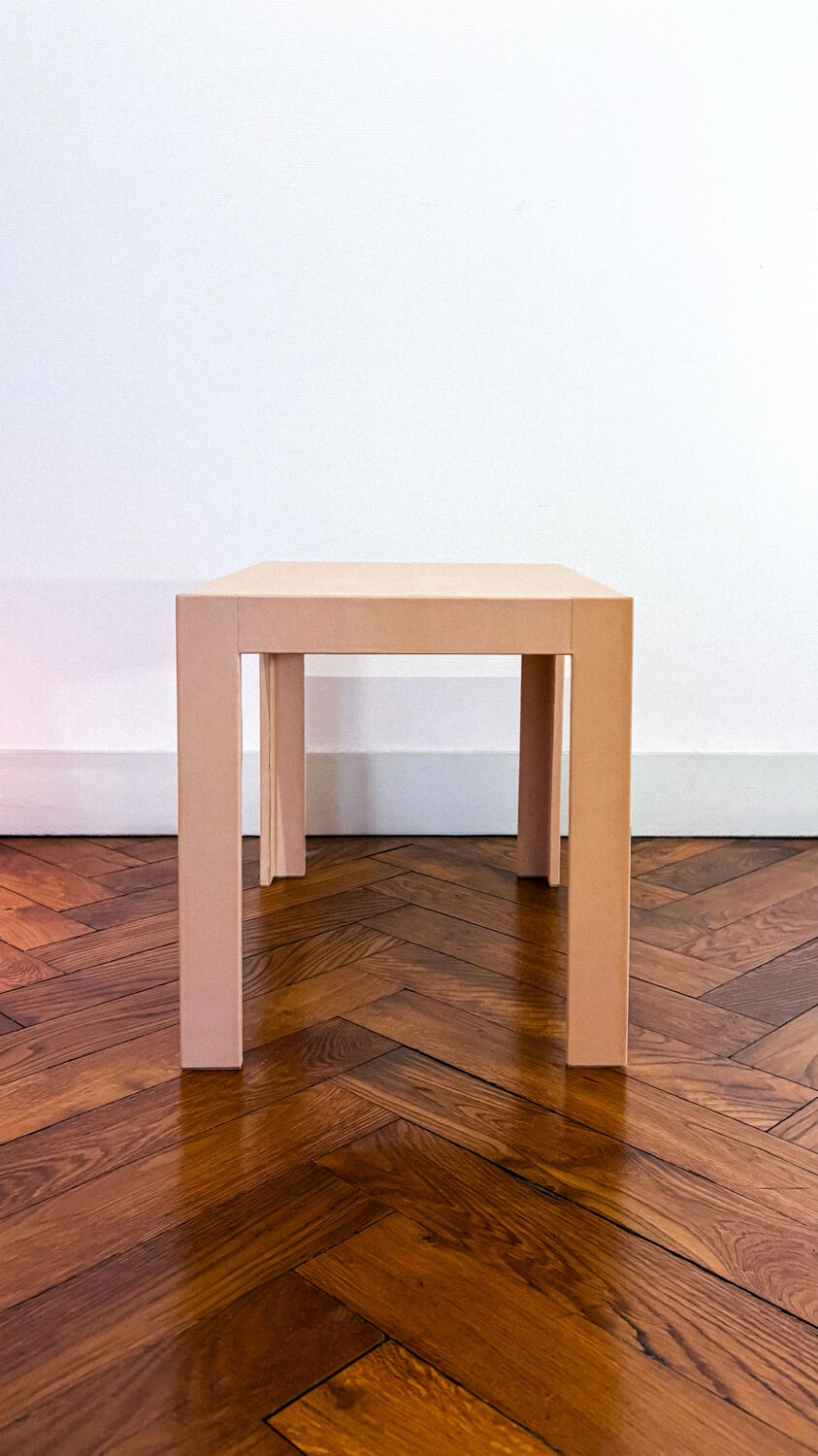 Jean-michel frank - leather-covered side table