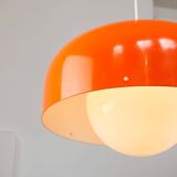 Big Space Age Pendant from Guzzini in Orange, 1970s
