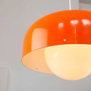 Big Space Age Pendant from Guzzini in Orange, 1970s