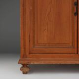 Impressive 12 doors monastery or display cabinet in pine, Belgium, 1890