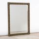 Rectangular copper mirror in Arts & Crafts style