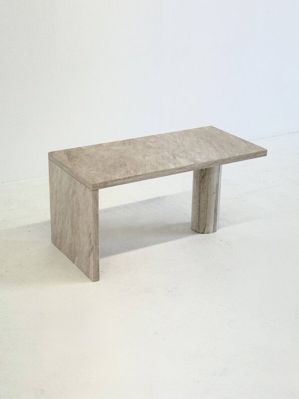 Table basse, table d'appoint en marbre Palissandro italien