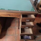 Solid oak minister's desk