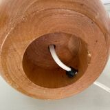 Solid wood ball lamp base