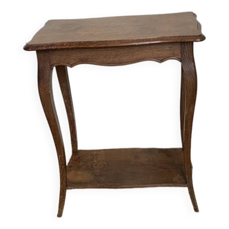 Solid oak side table