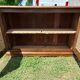 Louis XV 3-door walnut sideboard on plinths