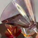 Cocktail glasses in glass